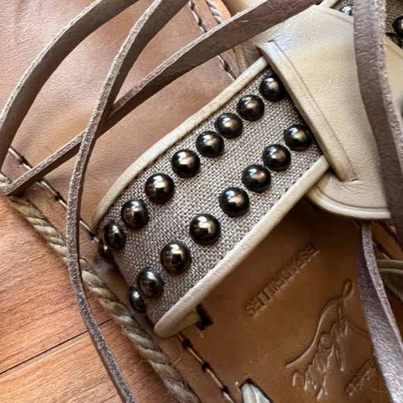 Louboutin wrap espadrilles sandals